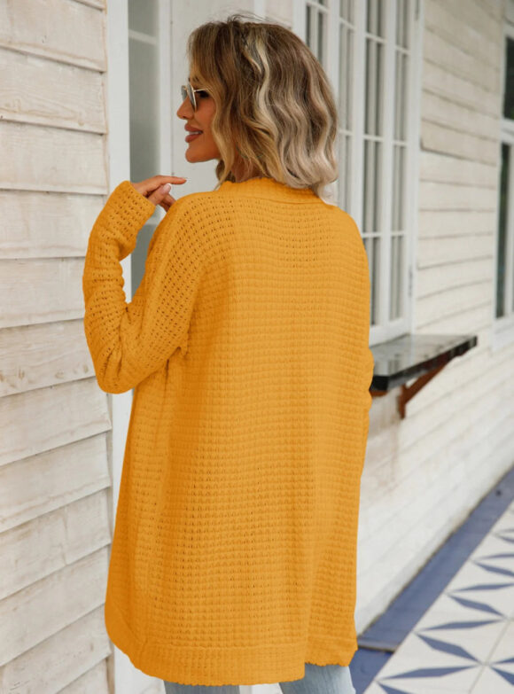 Vellina Irregular Hem Sweater Coat - Image 9