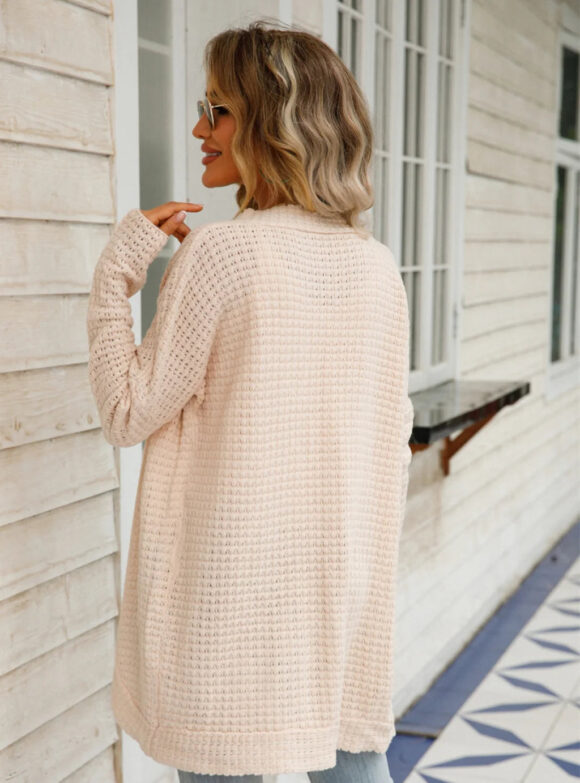 Vellina Irregular Hem Sweater Coat - Image 17