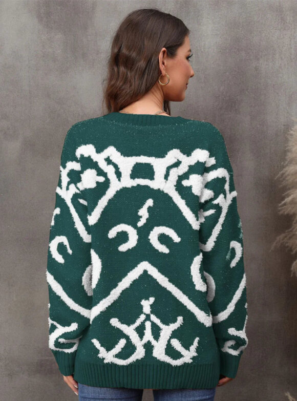 Vellina Holiday Knit Pullover Sweater - Image 3