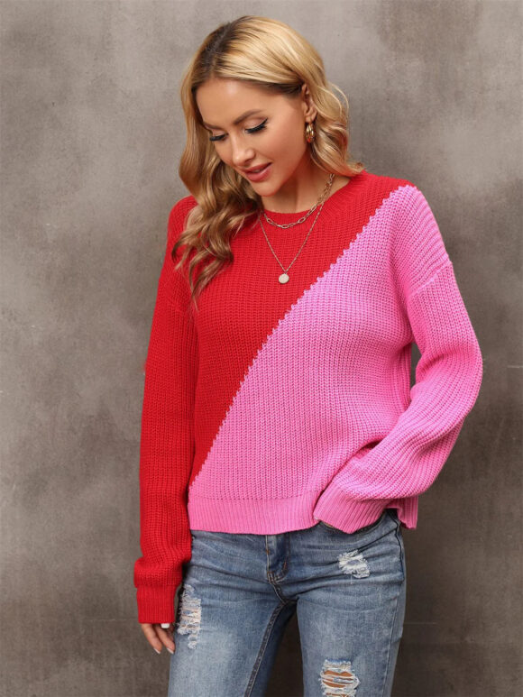 Loose Knit Pullover Sweater - Image 3