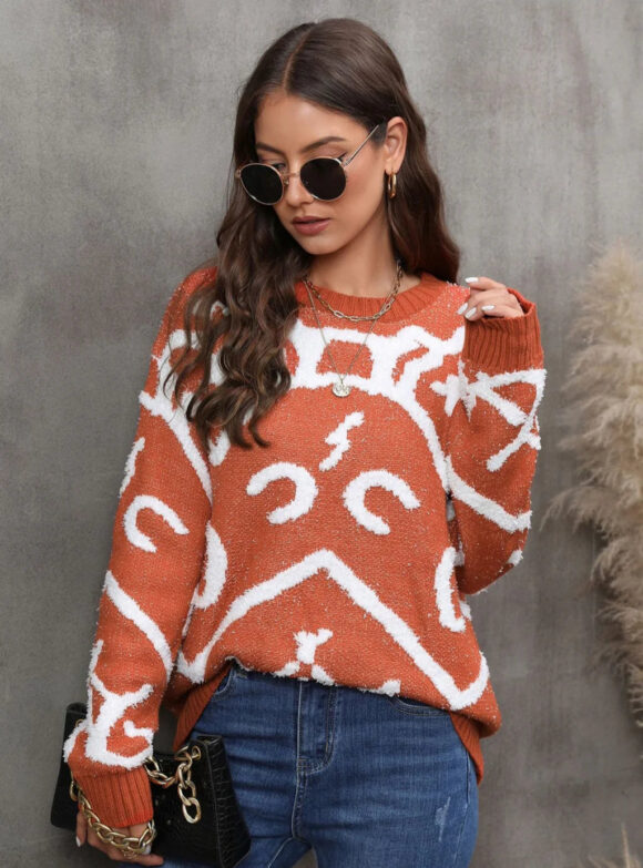 Vellina Holiday Knit Pullover Sweater - Image 4